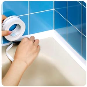 Sealing Caulk Strip Tape PVC Self adhesive Waterproof Shower Sink Bath Edge Wall Sticker For Kitchen Bathroom Bathtub Floor