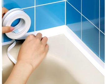 Sealing Caulk Strip Tape PVC Self adhesive Waterproof Shower Sink Bath Edge Wall Sticker For Kitchen Bathroom Bathtub Floor