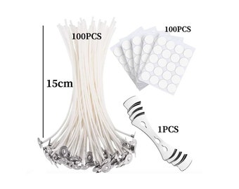 105-Piece Candle Making Kit - Eco-Friendly Soy Wax, Smokeless Wicks, Wood & Cotton Cores - Scented Home Craft Accessories