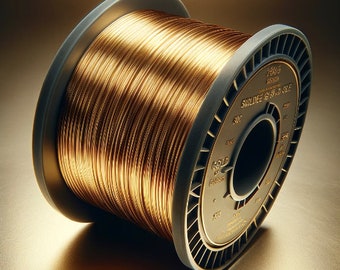 Alambre de oro para la fabricación de joyas, alambre SUAVE, alambre artesanal no deslustrado, alambres redondos, alambre suave para cuentas y elaboración, (0,3 - 1,0 diámetro), carrete de 16 pies