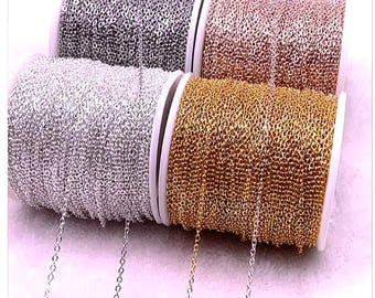 5 yards High-Quality Chains for Jewelry Making | 5 yards Durable and Versatile Options Available | High-Quality Chain for Jewelry Making