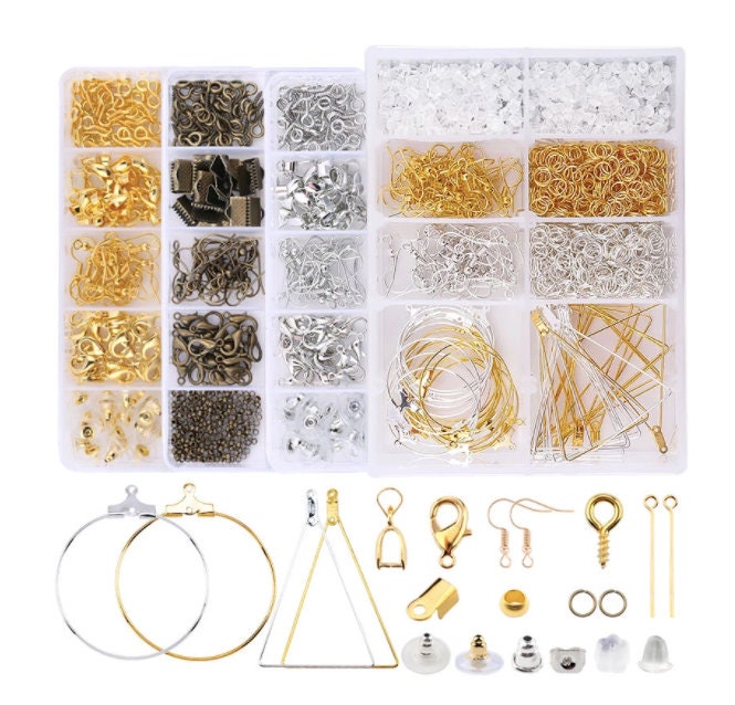 Ring Making Kit Rose Gold Ring Blanks Ring Settings Faux Druzy Cabochons  Jewelry Making Kit 80pcs