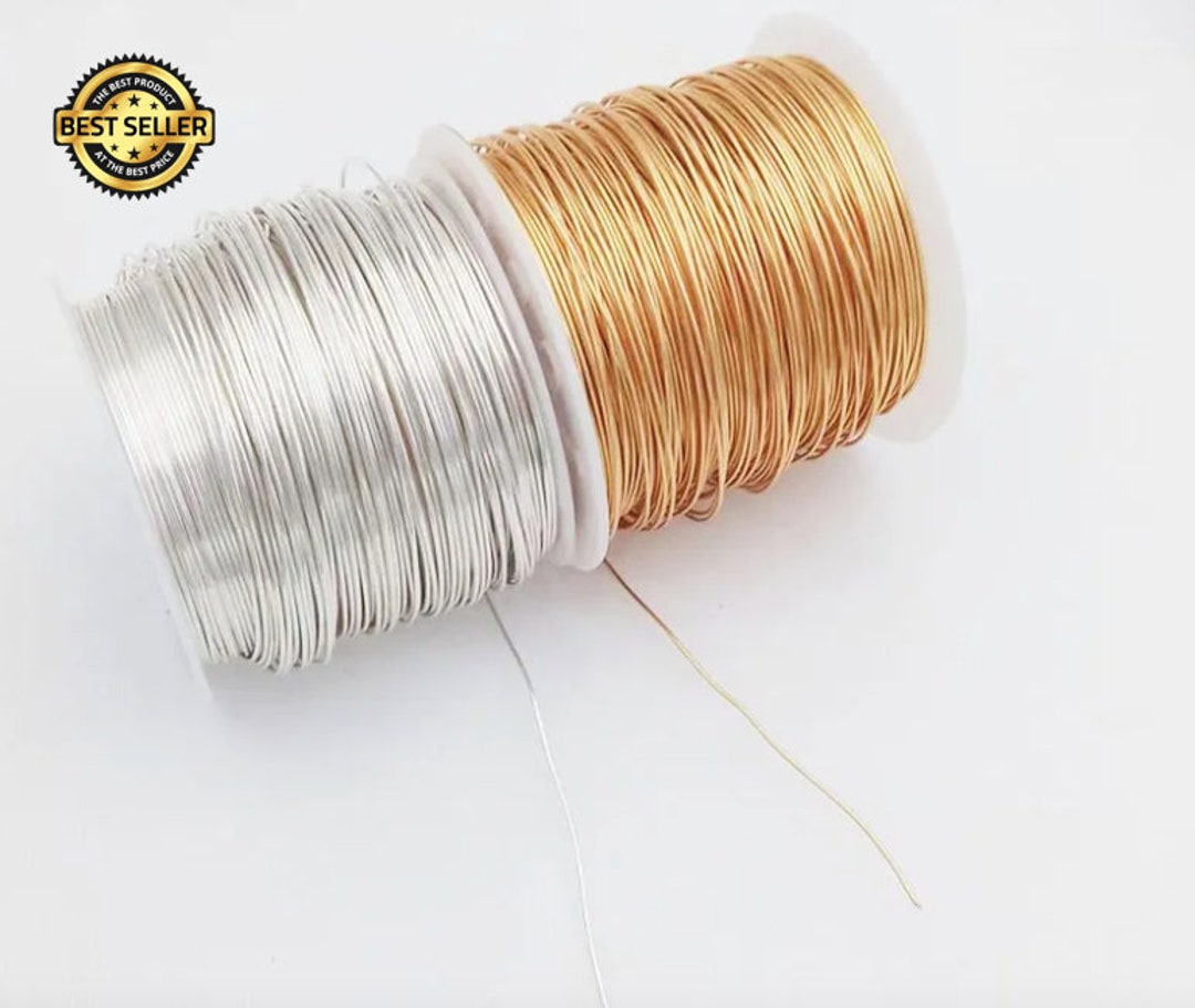 SOFT Gold Silver Plated Copper Wire for Jewelry Making / 0.2 1.0mm
