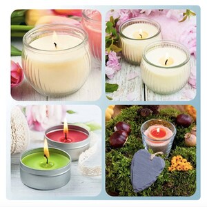 105-Piece Candle Making Kit - Eco-Friendly Soy Wax, Smokeless Wicks, Wood & Cotton Cores - Scented Home Craft Accessories image 6