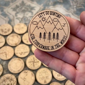Geocaching Swag Tokens | tradeable coins tftc nature walk hike kids outdoors adventure awaits im not lost beware muggles not all who wander
