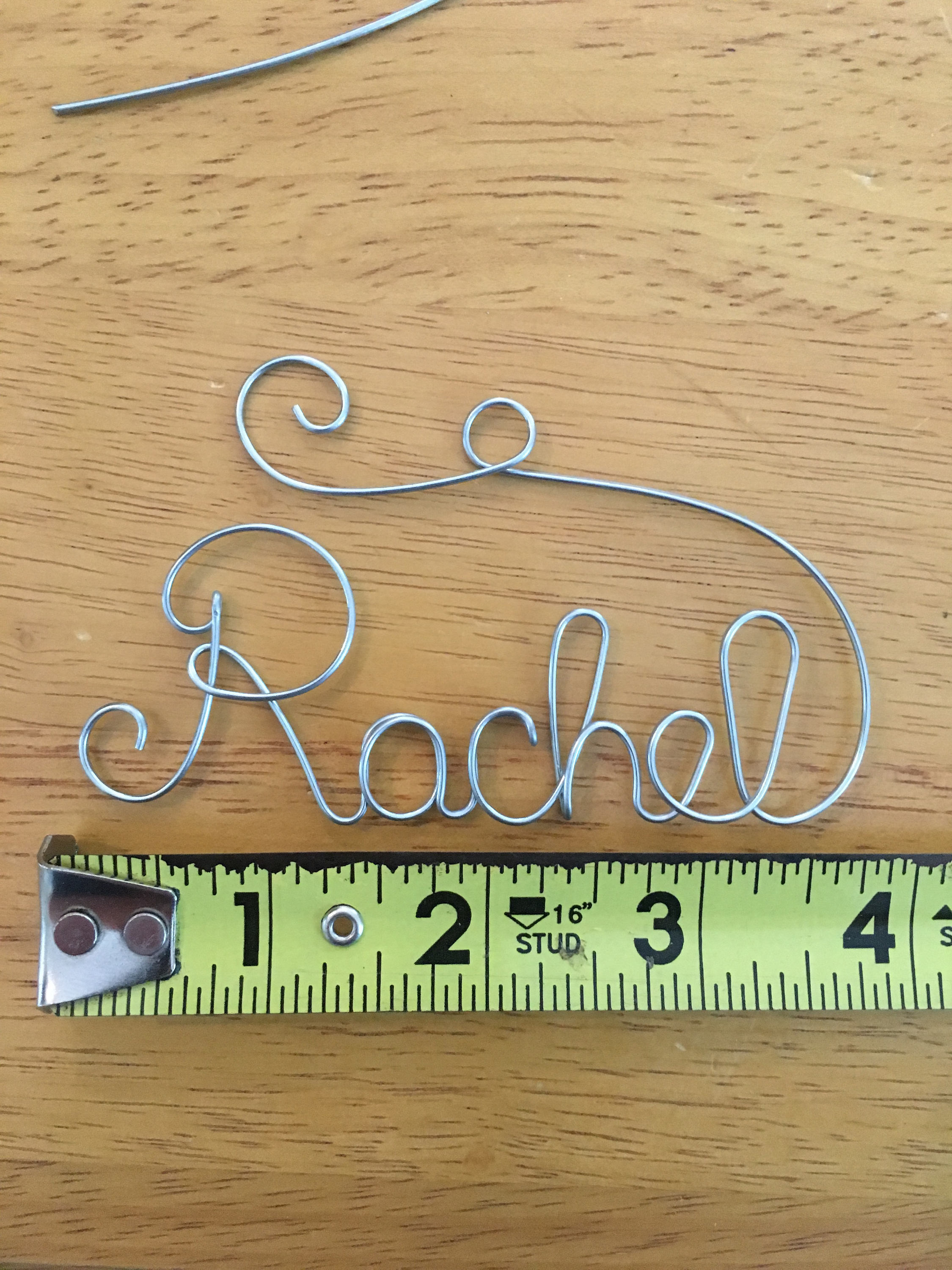 Wire Name Word Art Ornament Decor Etsy