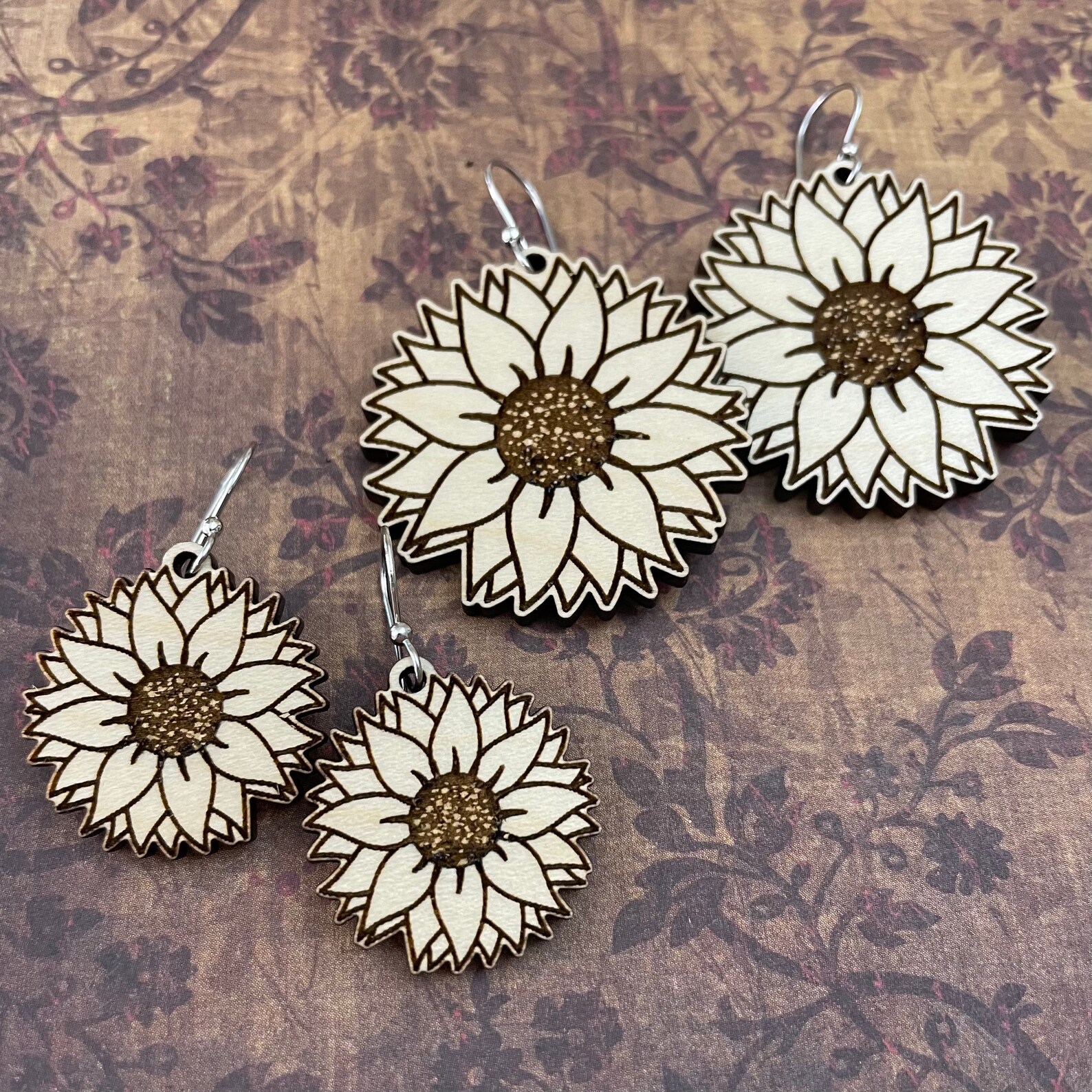 Download SUNFLOWER EARRINGS svg cut file bundle 4 sizes dangle | Etsy SUNFLOWER EARRINGS svg cut file bundle 4 sizes dangle | Etsy