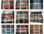 Plaid blanket scarf- green burgundy gray red blue mustard tartan plaid Flannel shawl- men 39 s-women 39 s blanket scarf-2019 winter fashion Turkey
