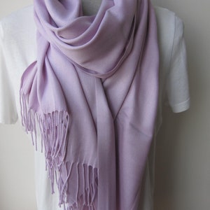 Pastel lavender scarf 2025 fall winter fashion color trends scarves Pashmina wraps shawls scarf men&#39;s-women&#39;s fashion scarf Selectscarf