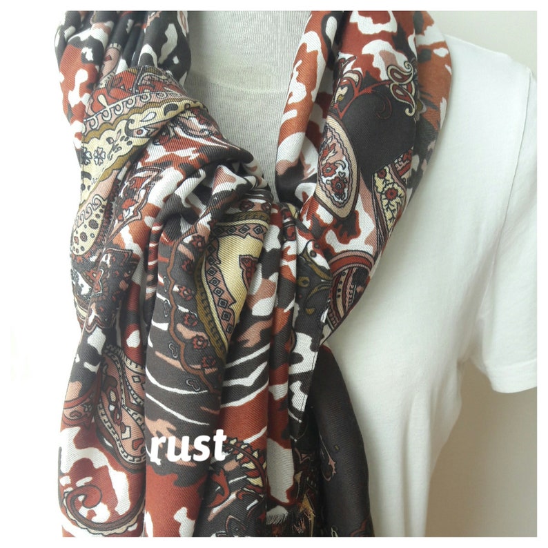 Woman Fashion 2020 Hijab Floral Leopard Pashmina Scarf Etsy