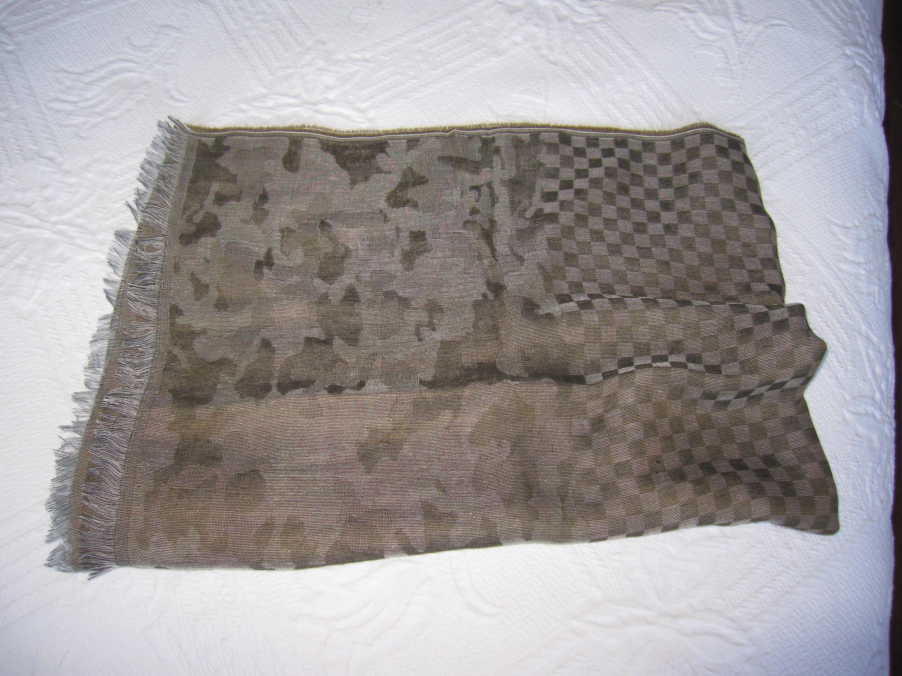 Camo Chic Wool Scarf