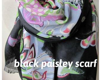 Pashmina wikkelsjaals damesmode paisley sjaal