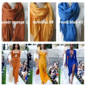 purple scarf magenta eggplant deep purple pashmina wrap shawl scarf 2025 fall winter fashion solid color women scarves blanket Selectscarf image 11
