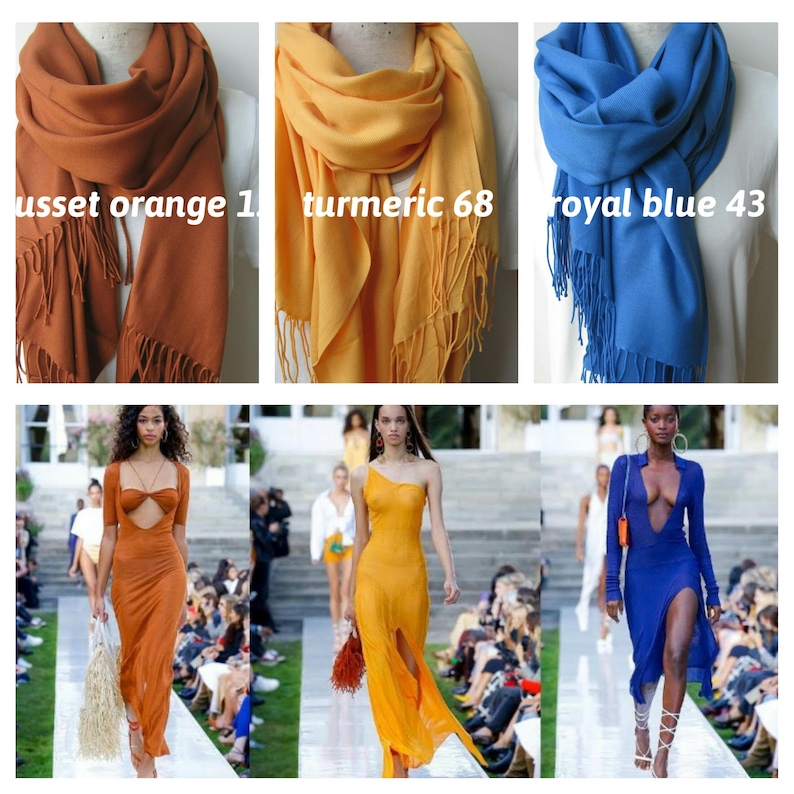 purple scarf magenta eggplant deep purple pashmina wrap shawl scarf 2025 fall winter fashion solid color women scarves blanket Selectscarf image 11