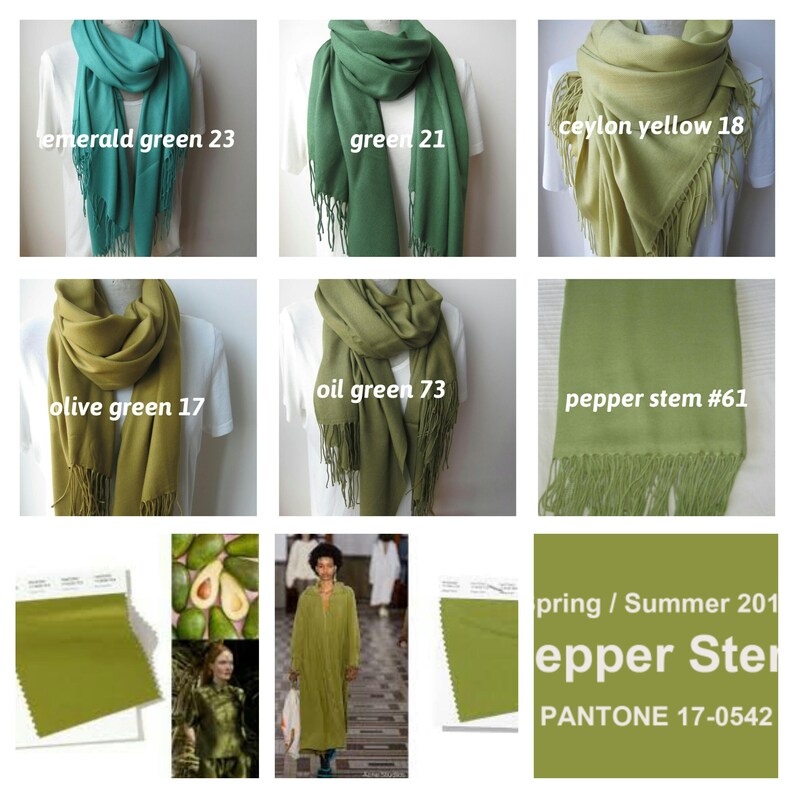 Mustard yellow scarf 2025 fall winter fashion color trends scarves solid Pashmina wraps shawls scarf -women's fashion scarf Selectscarf image 9