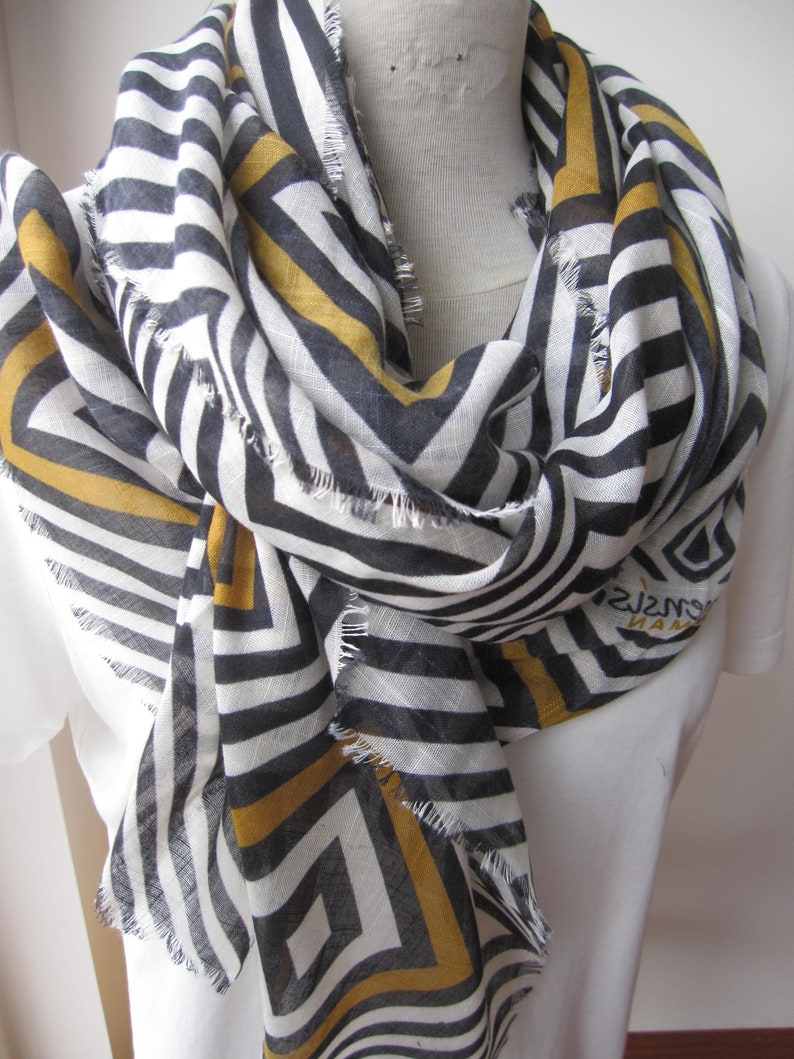Chevron Stripe Scarf 2022 2023 Fall Winter Fashion Color Etsy UK