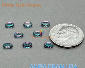 5x3mm Oval Mystic Topaz. Natural Origin. Premium AAA Quality - Excellent Cut & Polish. 1 Stone Only. November Birthstone.