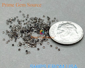 1mm Round Smoky Quartz. Natural Origin. Premium AAA Quality - Excellent Cut & Polish. 1 Stone Only.