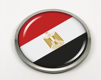 Sticker Egypt Resin Domed Stickers Egypt Flag 3D Vinyl Adhesive Decal Car