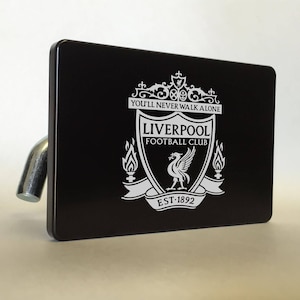 LIVERPOOL FC Billet Aluminum Trailer Tow Hitch Cover S.U.V. Truck R.V. Black