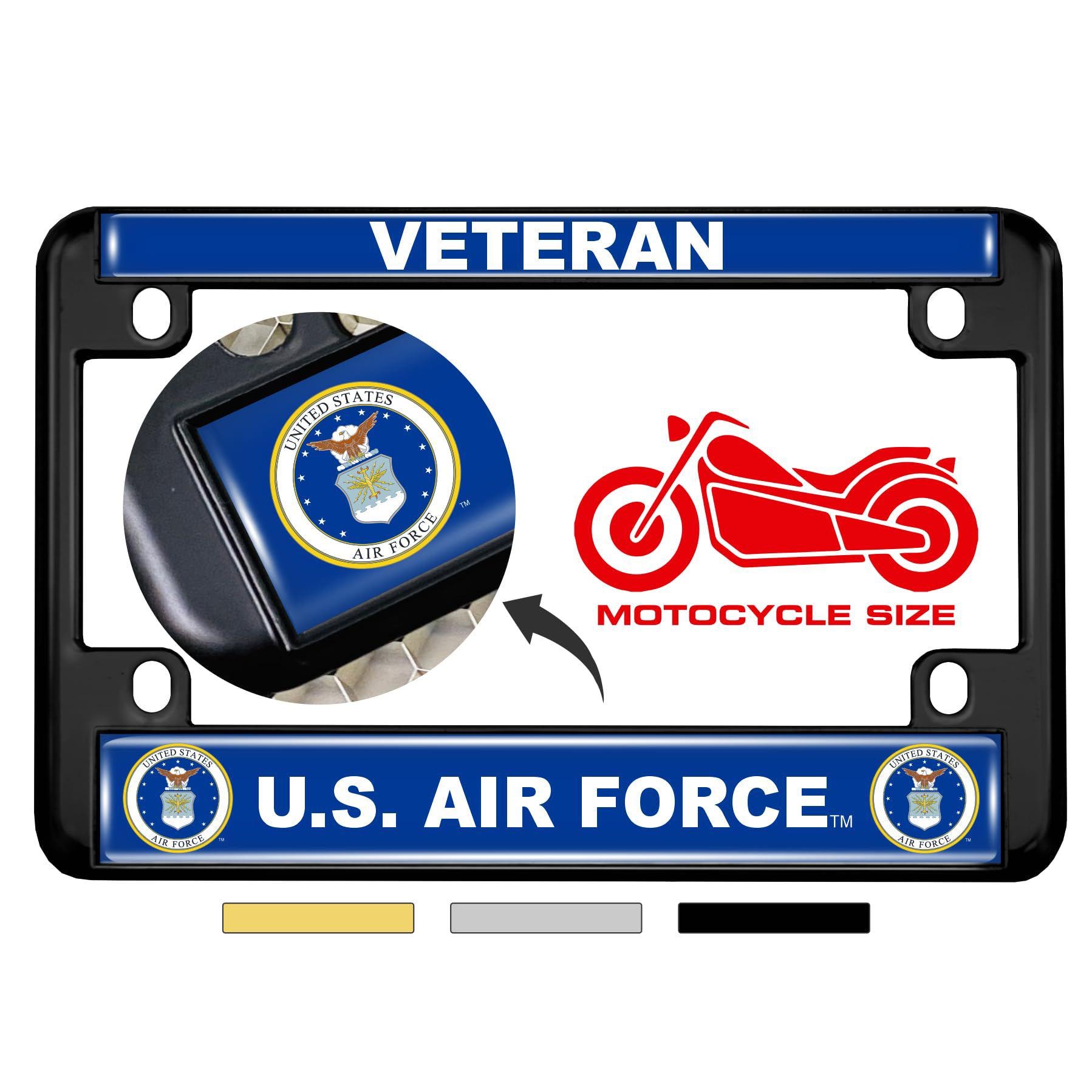 2 Pack American Flag License Plate Frame Holder, Universal - View #3