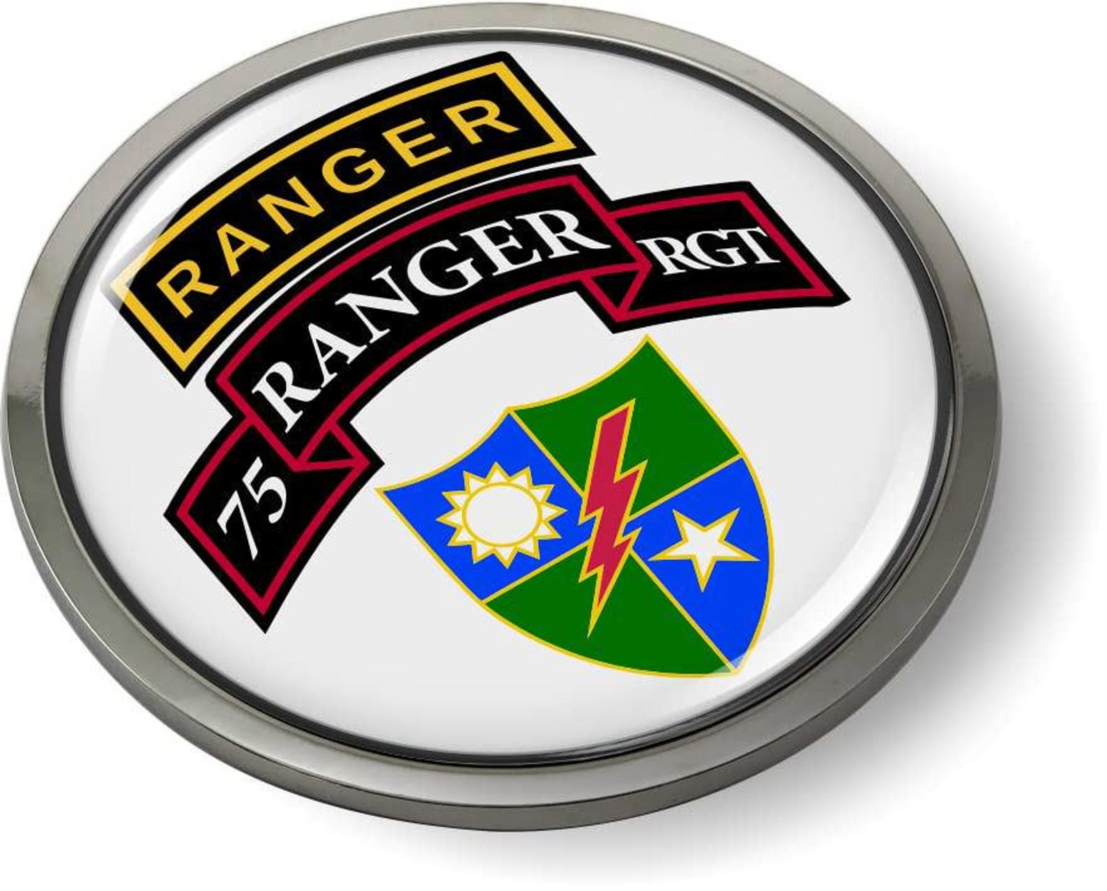 Officially Licensed Product - 75th Ranger Regiment U.S. Army 3D Domed ...