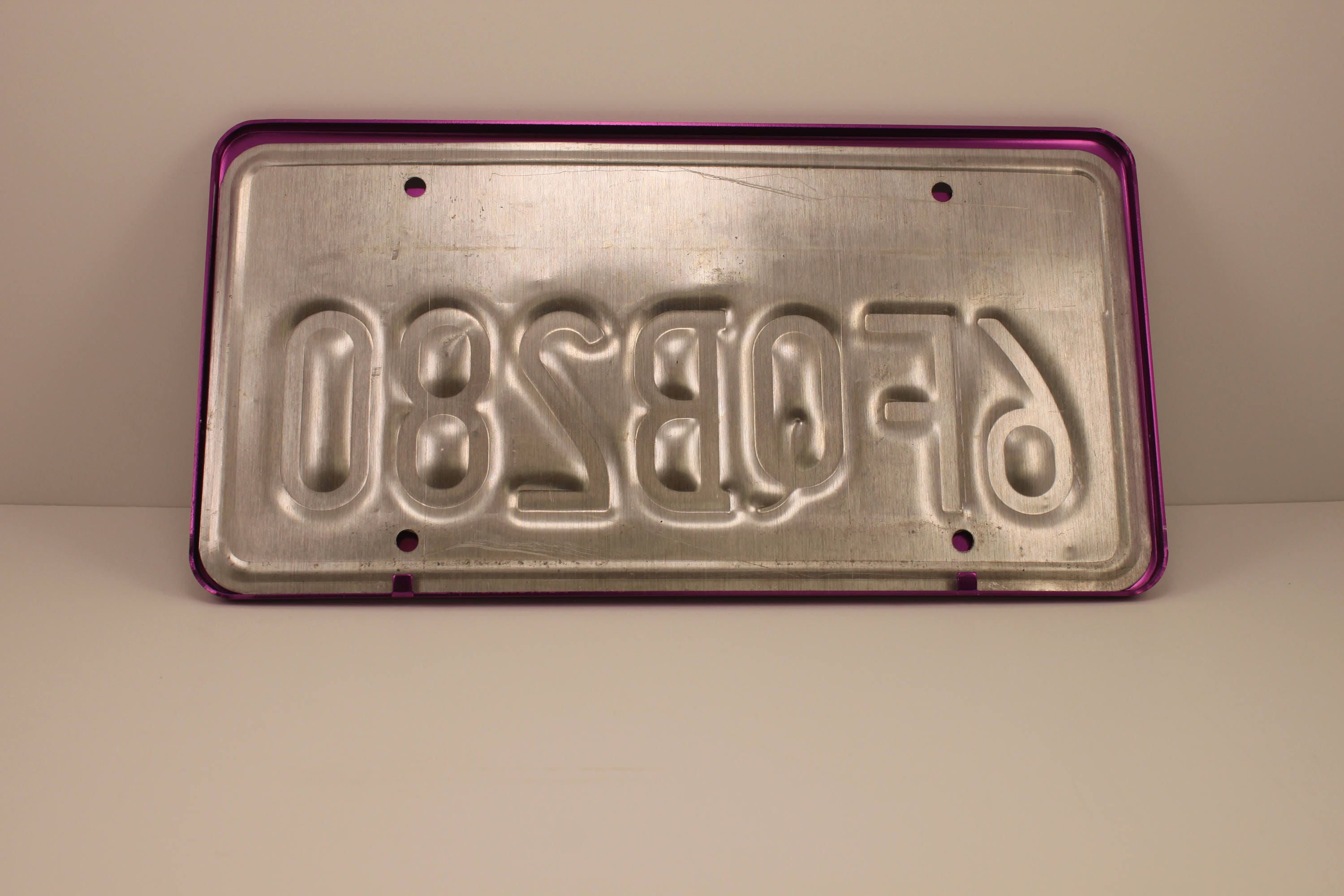 Purple CUSTOM Personalized Anodized ALUMINUM License Plate Etsy