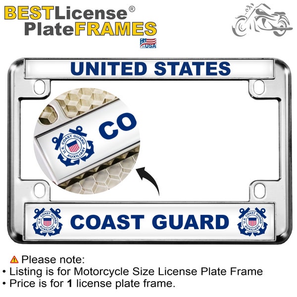 Motorcycle License Plate Frames Etsy