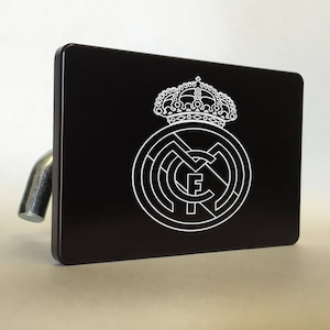 REAL MADRID CF Billet Aluminum Trailer Tow Hitch Cover S.U.V. Truck R.V. Black
