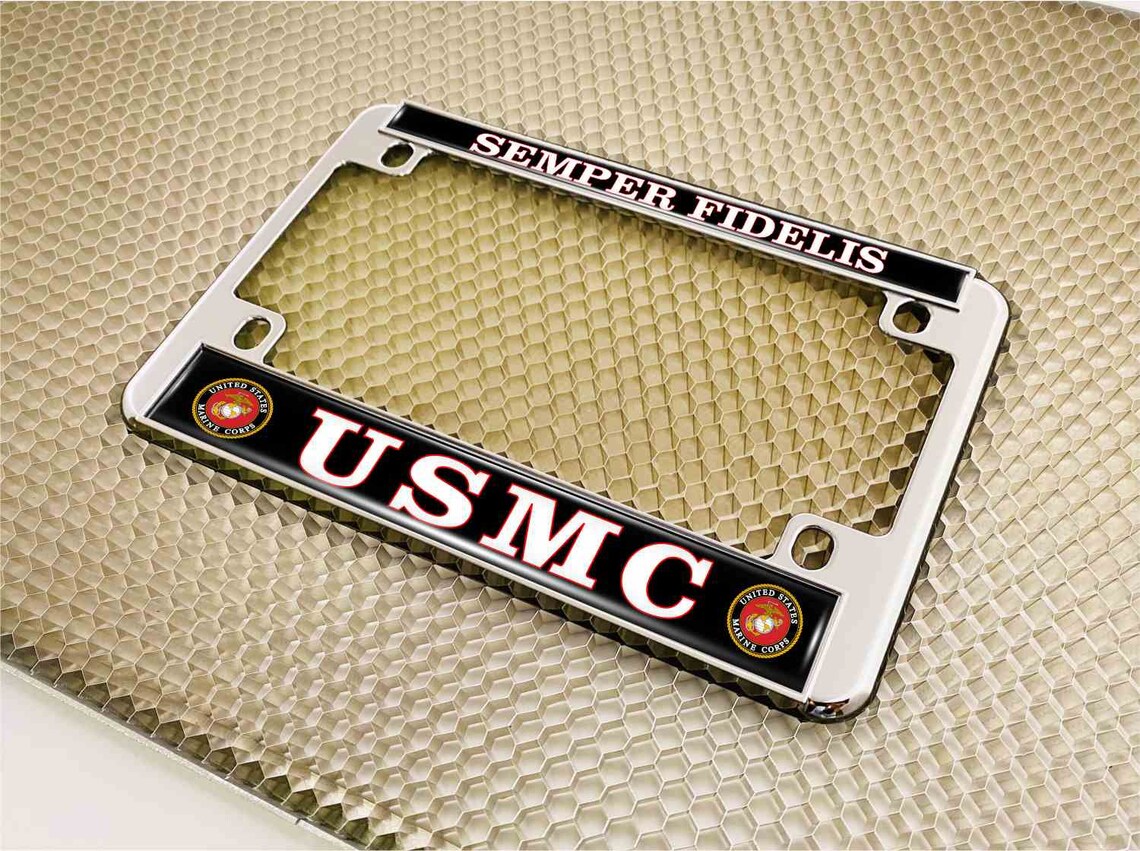 Semper Fidelis USMC High Quality Motorcycle Metal License Etsy