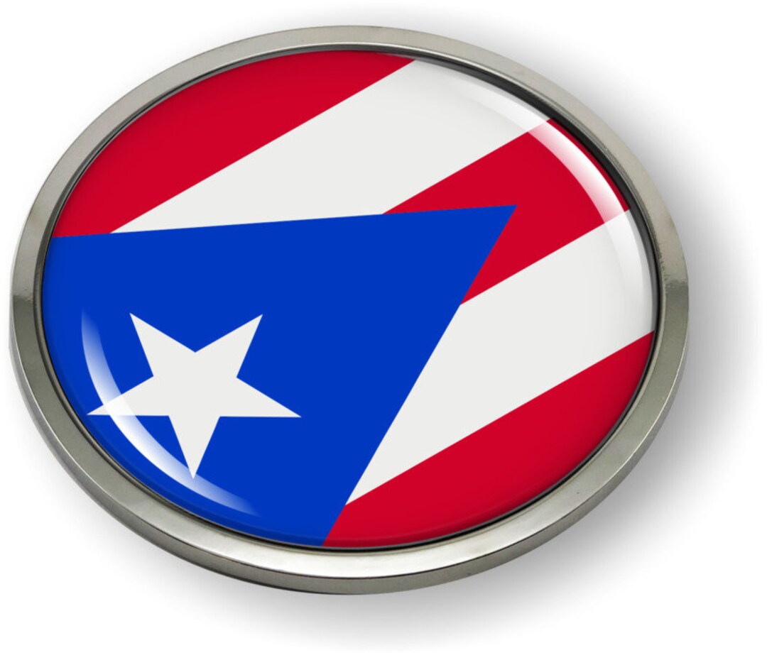 puerto-rico-flag-car-emblem-badge-sticker-decal-chrome-round-bezel