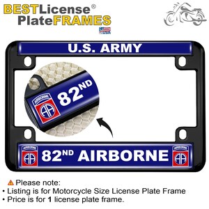 US Army Ranger Metal License Plate – Black Aluminum 12x6 Inches – Made In USA