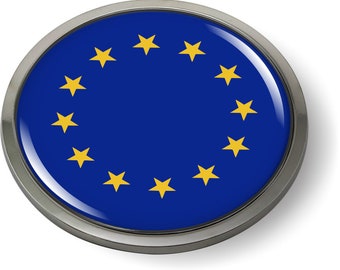 Germany Flag 3D Domed Emblem Badge Car Sticker Chrome...