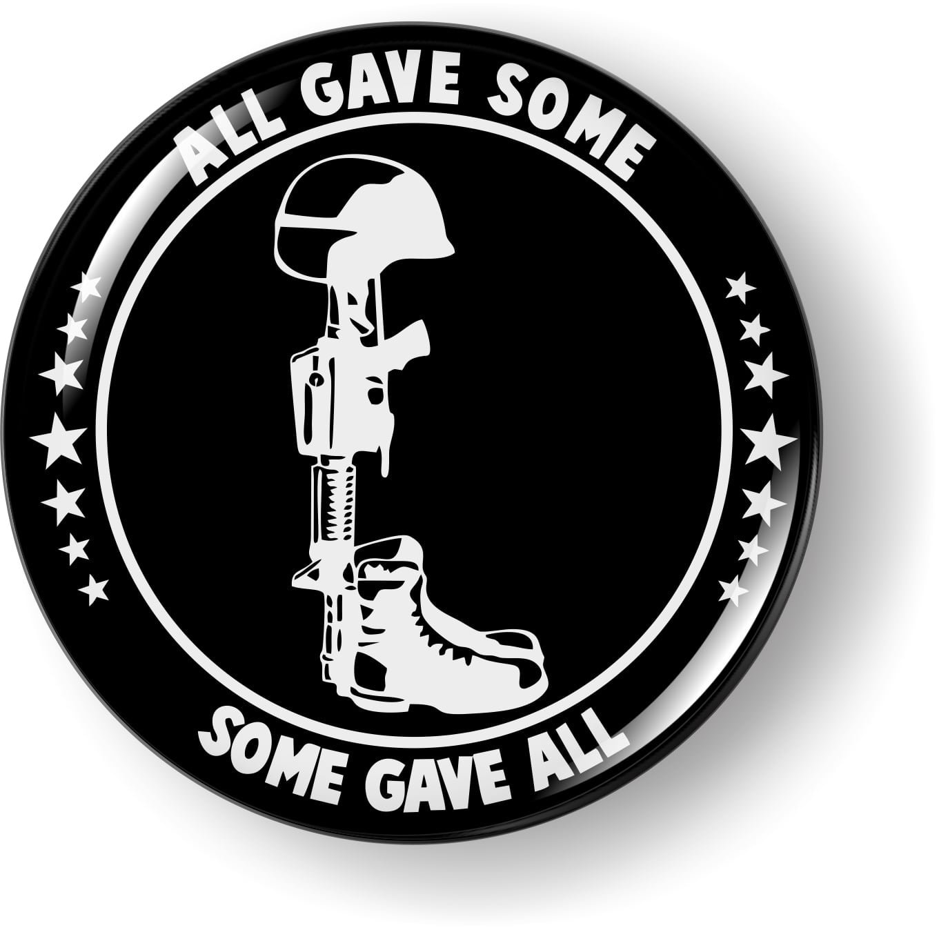ALL Gave Some SOME Gave All 3D Domed Emblem Badge Car Sticker - Etsy