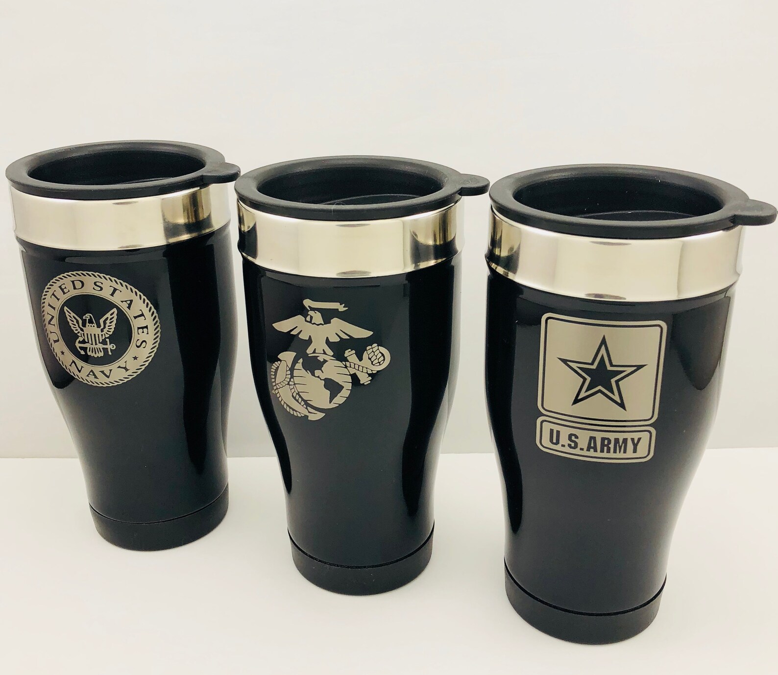 US ARMY Stainless Steel BLACK Coffee Tea Travel Mug Thermos Etsy