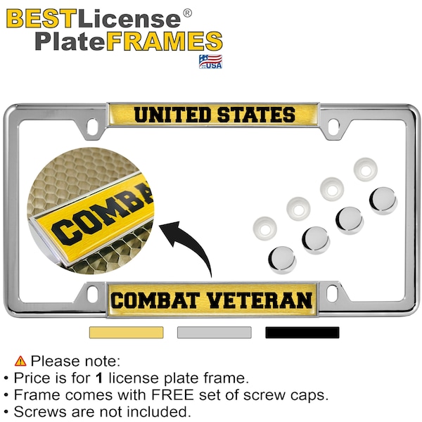 thumbnail image 2 of 2 Pack Stainless Steel License Plate Frames, Car License Plate Covers... 2 of 14