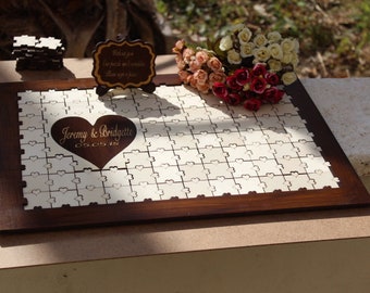 jigsaw guest book etsy