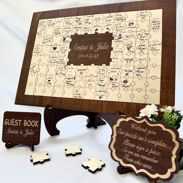 Guest Book Puzzle Etsy