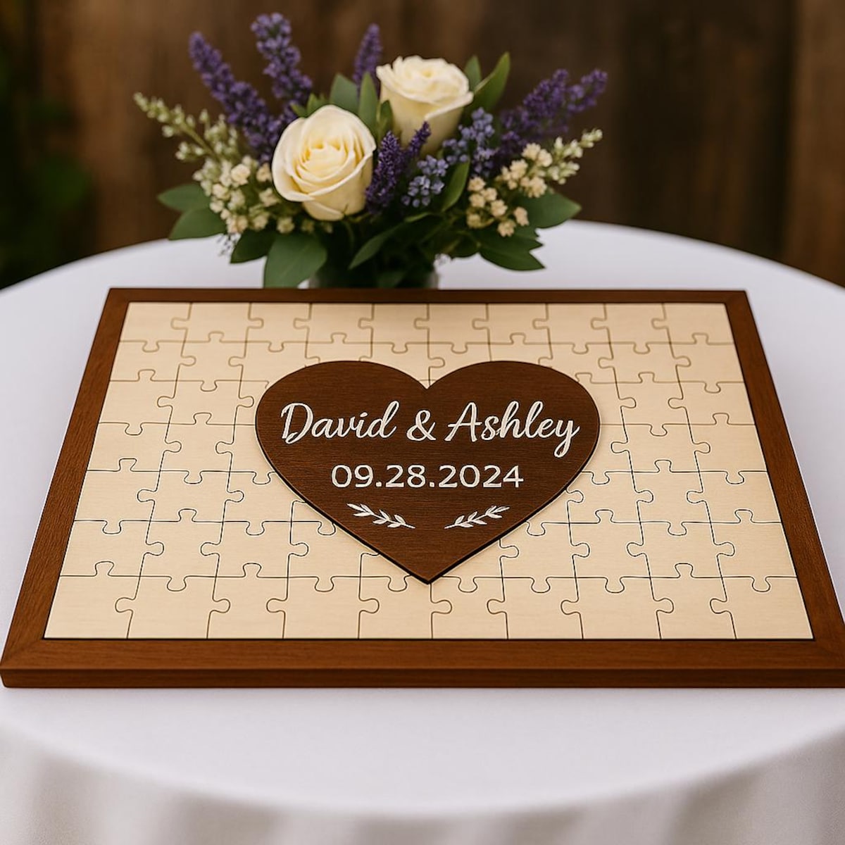 Wedding Guest Book Puzzle - Etsy