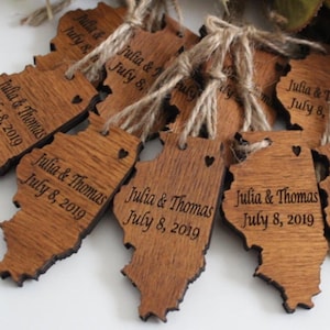 Family Reunion Favor, Custom Wood Magnet, Family Keepsake, Engraved Wood Favor, Reunion Guest Gift, Family Party Favor, Gathering Gifts
