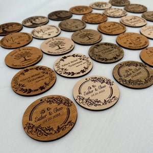 Custom Logo Wood: Bulk Christmas Favors, Company Holiday Ornaments
