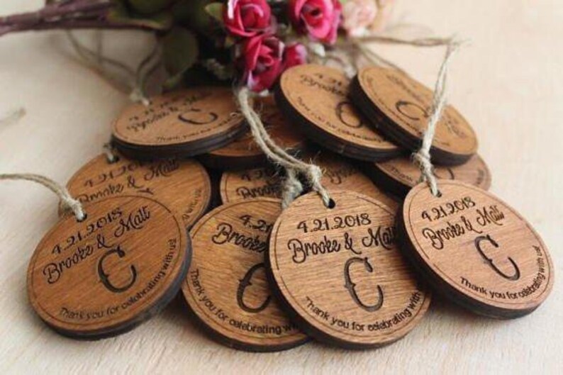 Engagement Ornament Custom Christmas Engaged Ornament Wooden Personalized With Names and Date Engagement Gift or Christmas Gift
