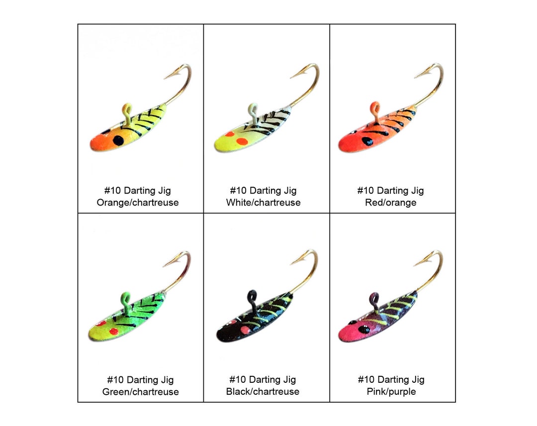 Spitzfire™ Panfish Jigs 10 Darting Jigs Assortment of 6 Jigs 