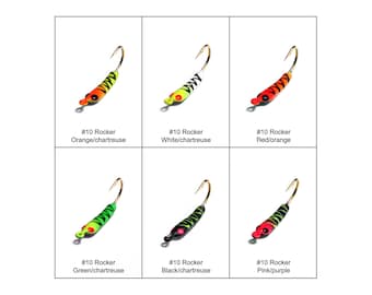 Spitzfire™ Panfish Jigs - #10 Rocker - Assortment of 6 Jigs