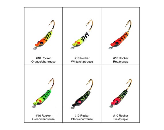 Spitzfire™ Panfish Jigs - #10 Rocker - Assortment of 6 Jigs