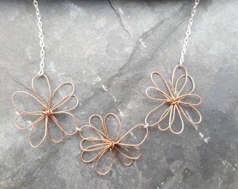 Daisy Chain Necklace, Flower Necklace