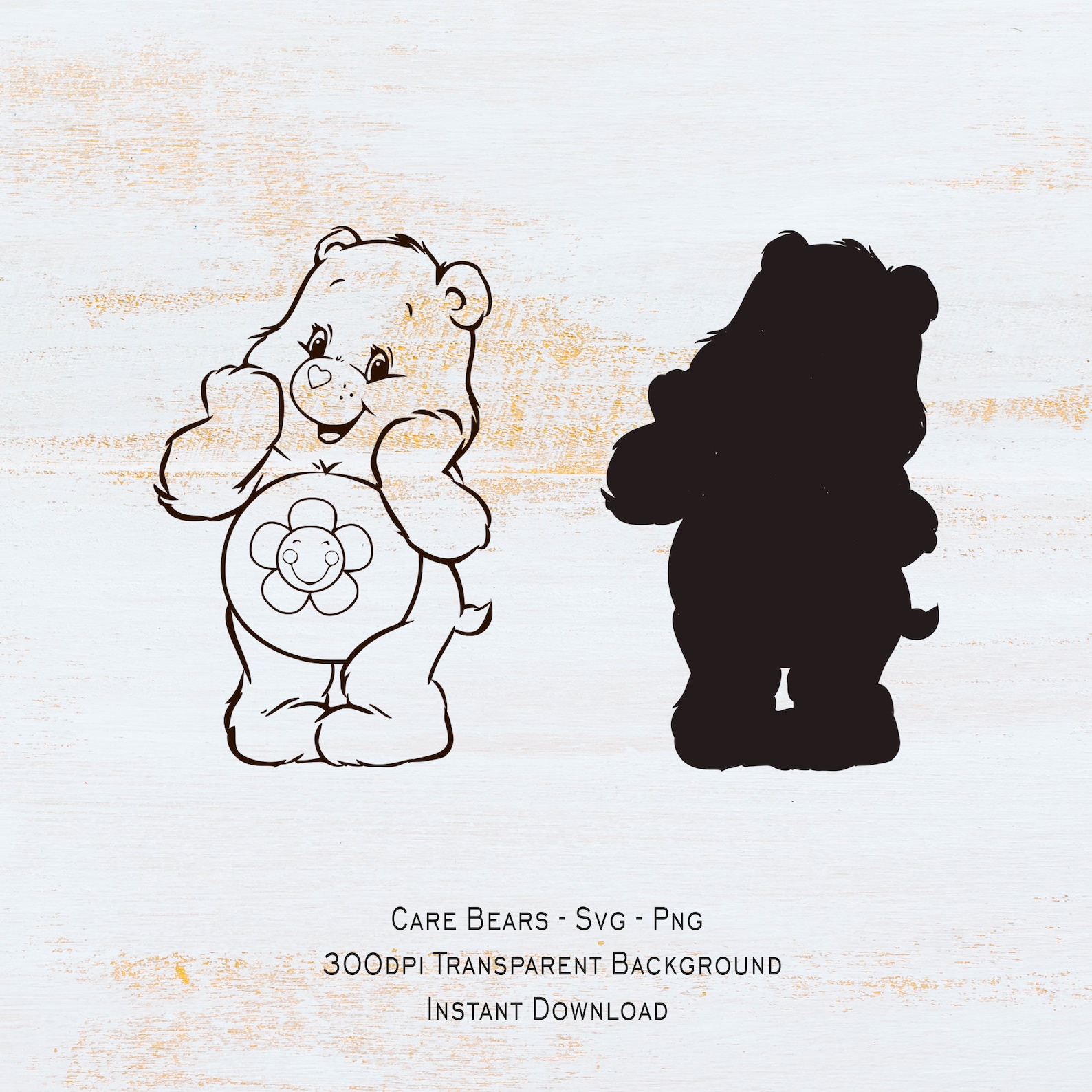 Care Bears PNG SVG Bundle Cutting files for Cricut | Etsy