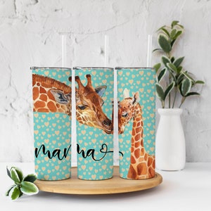 Mama Giraffe Stainless Steel Tumbler