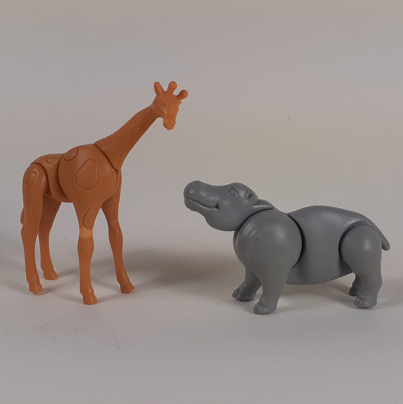 野生の動物、アフリカの動物セット、ビンテージの子供向けおもちゃ 