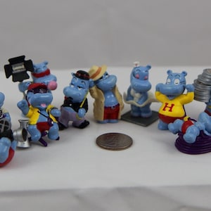 Happy Hippo Hollywood-sterren, Kinder Egg Happy Hippo Hollywood-sterren, Kinder Egg Happy Hippos, Kinder Egg Hippo Hollywood, Taarttoppers